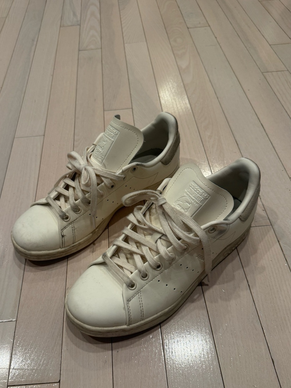 adidas Cream Leather Low-Top Stan Smith